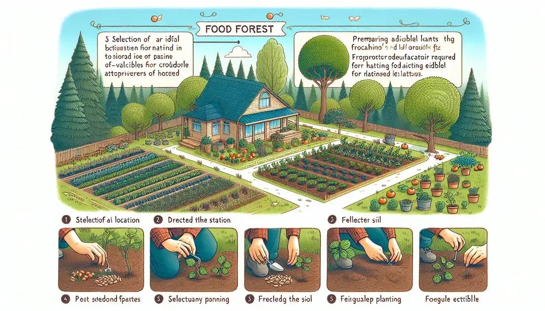 Steps to create your own food forest