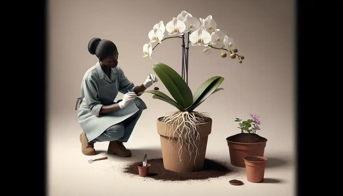 Choosing the right time to repot your orchids