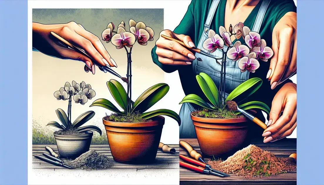 Step-by-step guide to repotting orchids