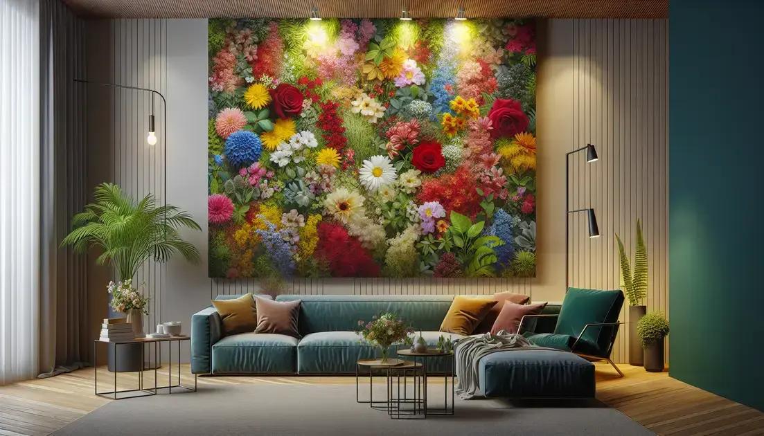 Creative ideas for vertical flower walls
