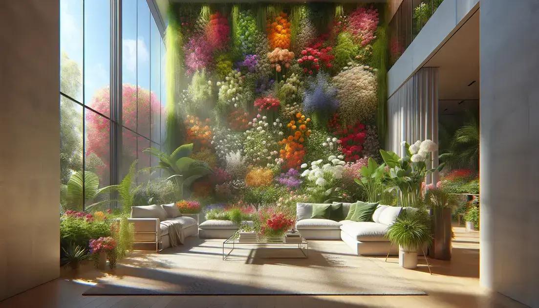 Benefits of incorporating vertical flower walls in your home