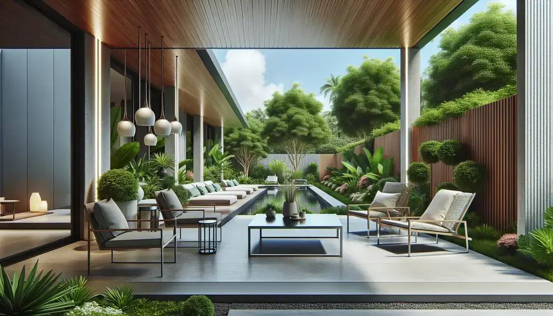 key elements of modern patio design