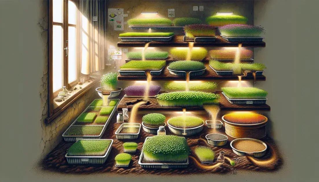 step-by-step guide to growing microgreens indoors