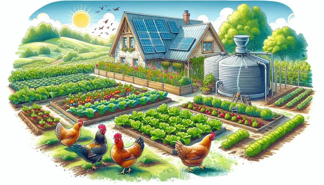 Key elements for a self-sufficient homestead