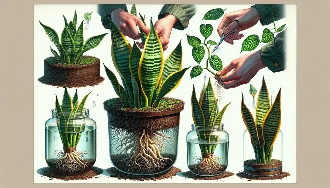 The best techniques for propagating snake plants