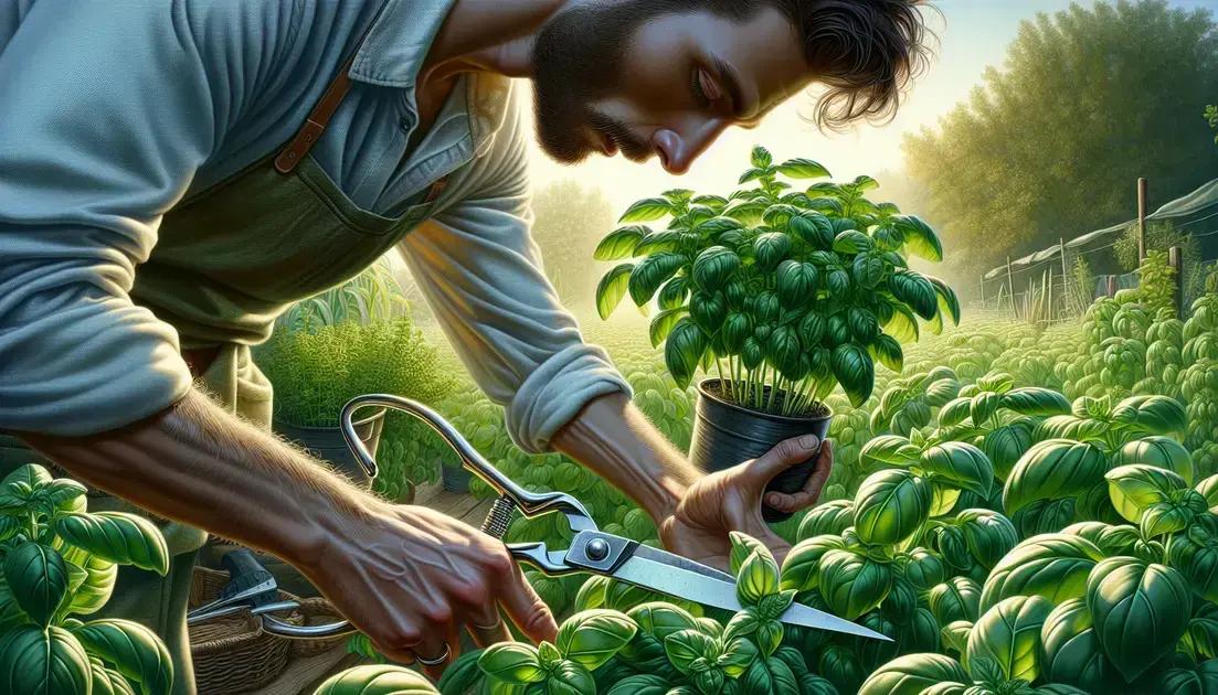 Techniques for effective basil harvesting