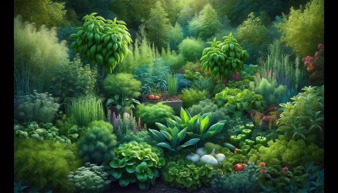 The role of companion herbs in gardening