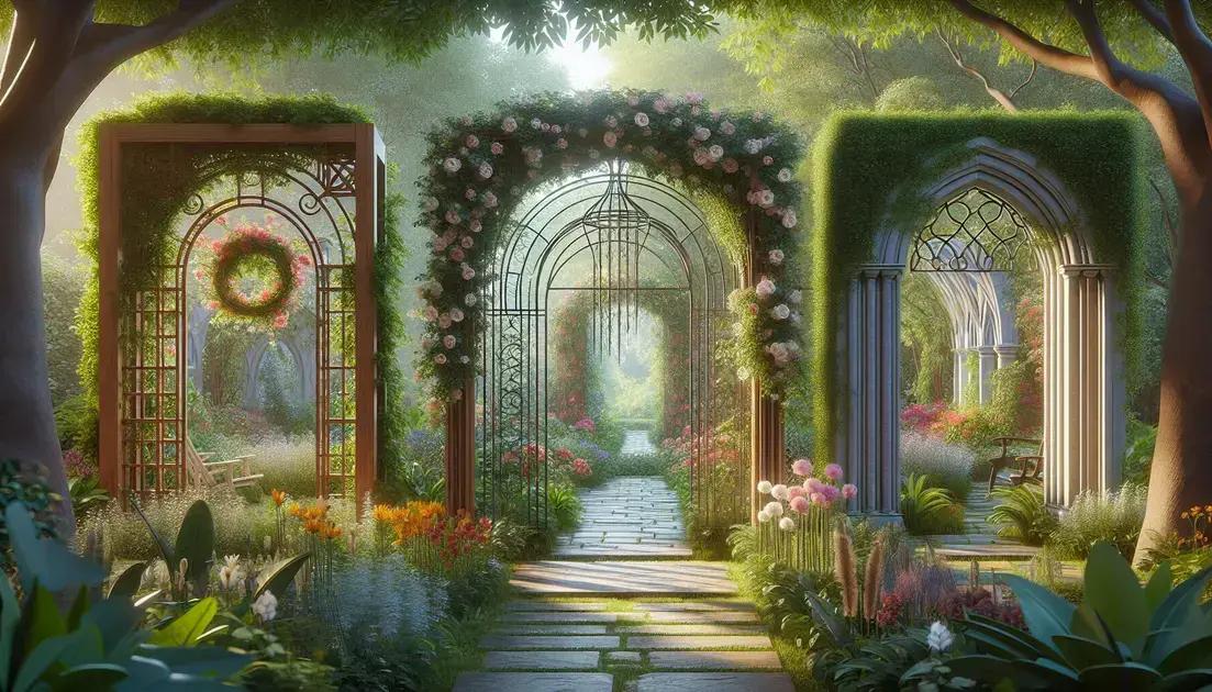 Types of garden archways