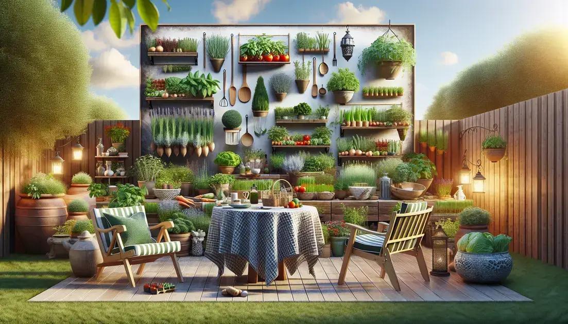 how to design your outdoor kitchen garden
